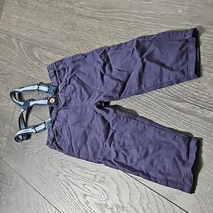 Little gents suspender pants 12 - 18 months